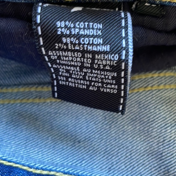 7 FOR ALL MANKIND WOMENS DARK DENIM JEAN SHORTS SIZE 25 LIKE NEW - Picture 9 of 11